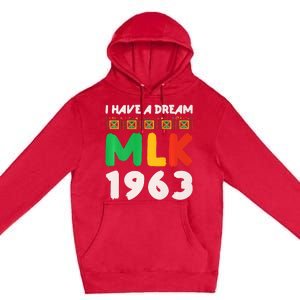 Martin Luther King Jr MLK Day Black History Design Premium Pullover Hoodie