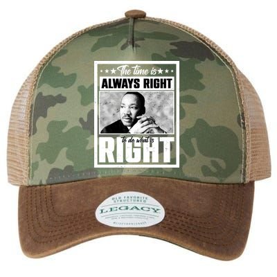 Martin Luther King Jr The Time Is Always Right To Do What Is Right Legacy Tie Dye Trucker Hat