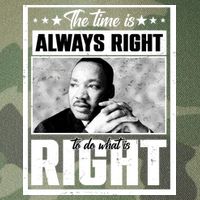 Martin Luther King Jr The Time Is Always Right To Do What Is Right Legacy Tie Dye Trucker Hat