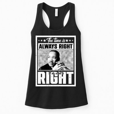 Martin Luther King Jr The Time Is Always Right To Do What Is Right Womens Tank Top