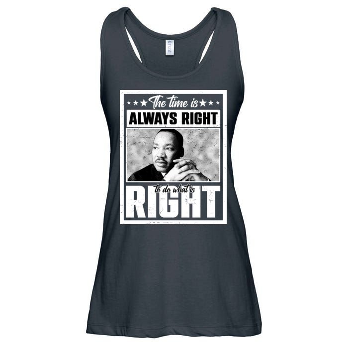 Martin Luther King Jr The Time Is Always Right To Do What Is Right Ladies Essential Flowy Tank
