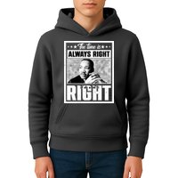 Martin Luther King Jr The Time Is Always Right To Do What Is Right Kids Hoodie