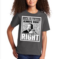 Martin Luther King Jr The Time Is Always Right To Do What Is Right Kids T-Shirt