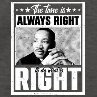 Martin Luther King Jr The Time Is Always Right To Do What Is Right Vector Backpack