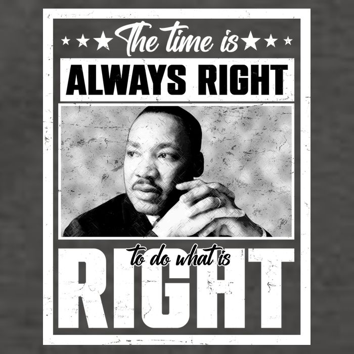 Martin Luther King Jr The Time Is Always Right To Do What Is Right Vector Backpack