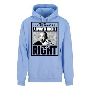 Martin Luther King Jr The Time Is Always Right To Do What Is Right Unisex Surf Hoodie