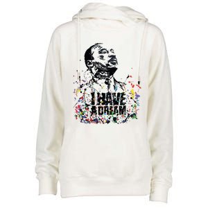 Martin Luther King Jr Day I Have A Dream Mlk Day Womens Funnel Neck Pullover Hood