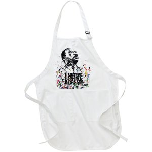 Martin Luther King Jr Day I Have A Dream Mlk Day Full-Length Apron With Pockets