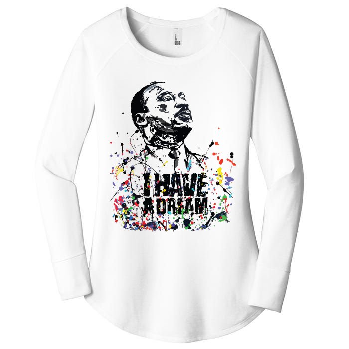 Martin Luther King Jr Day I Have A Dream Mlk Day Women's Perfect Tri Tunic Long Sleeve Shirt