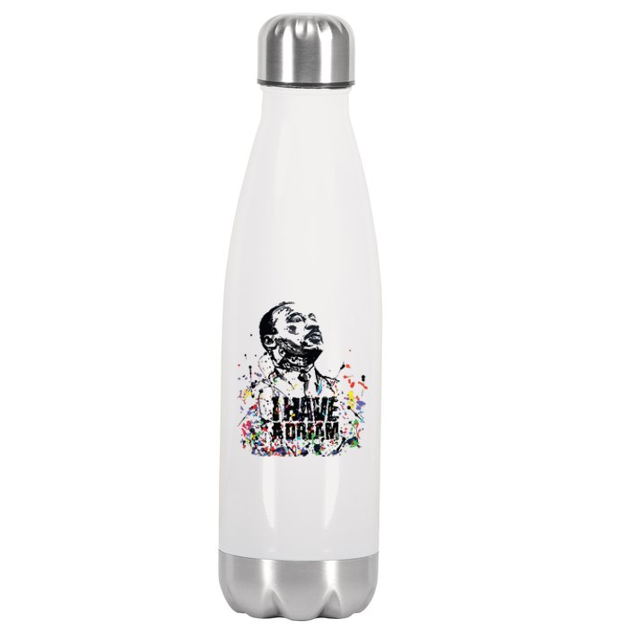 Martin Luther King Jr Day I Have A Dream Mlk Day Stainless Steel Insulated Water Bottle