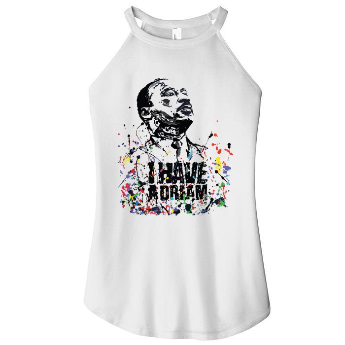 Martin Luther King Jr Day I Have A Dream Mlk Day Women's Perfect Tri Rocker Tank