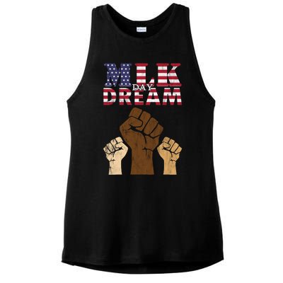 Martin Luther King Jr. MLK Dream Day Ladies PosiCharge Tri-Blend Wicking Tank