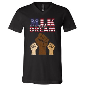 Martin Luther King Jr. MLK Dream Day V-Neck T-Shirt