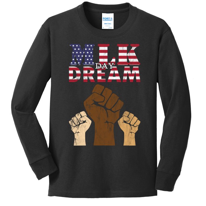 Martin Luther King Jr. MLK Dream Day Kids Long Sleeve Shirt