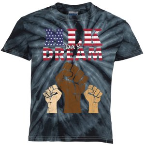 Martin Luther King Jr. MLK Dream Day Kids Tie-Dye T-Shirt