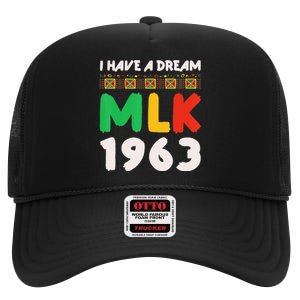 Martin Luther King jr MLK Day Black History High Crown Mesh Back Trucker Hat