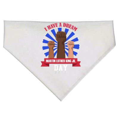 Martin Luther King Jr Day I Have A Dream Mlk Black History Cool Gift USA-Made Doggie Bandana