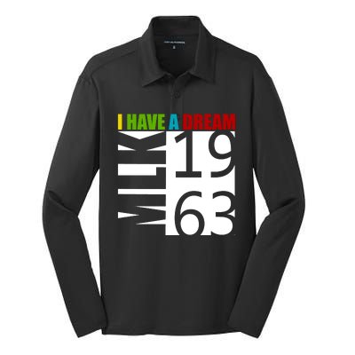 Martin Luther King Jr. I Have A Dream MLK Day Silk Touch Performance Long Sleeve Polo