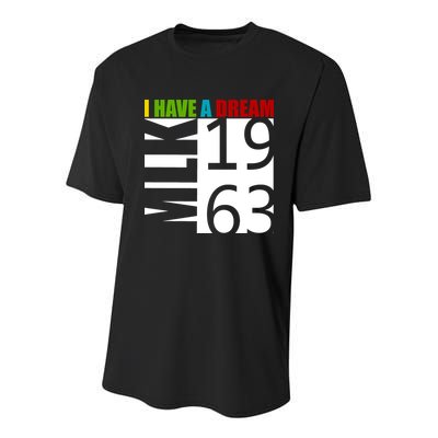 Martin Luther King Jr. I Have A Dream MLK Day Youth Performance Sprint T-Shirt