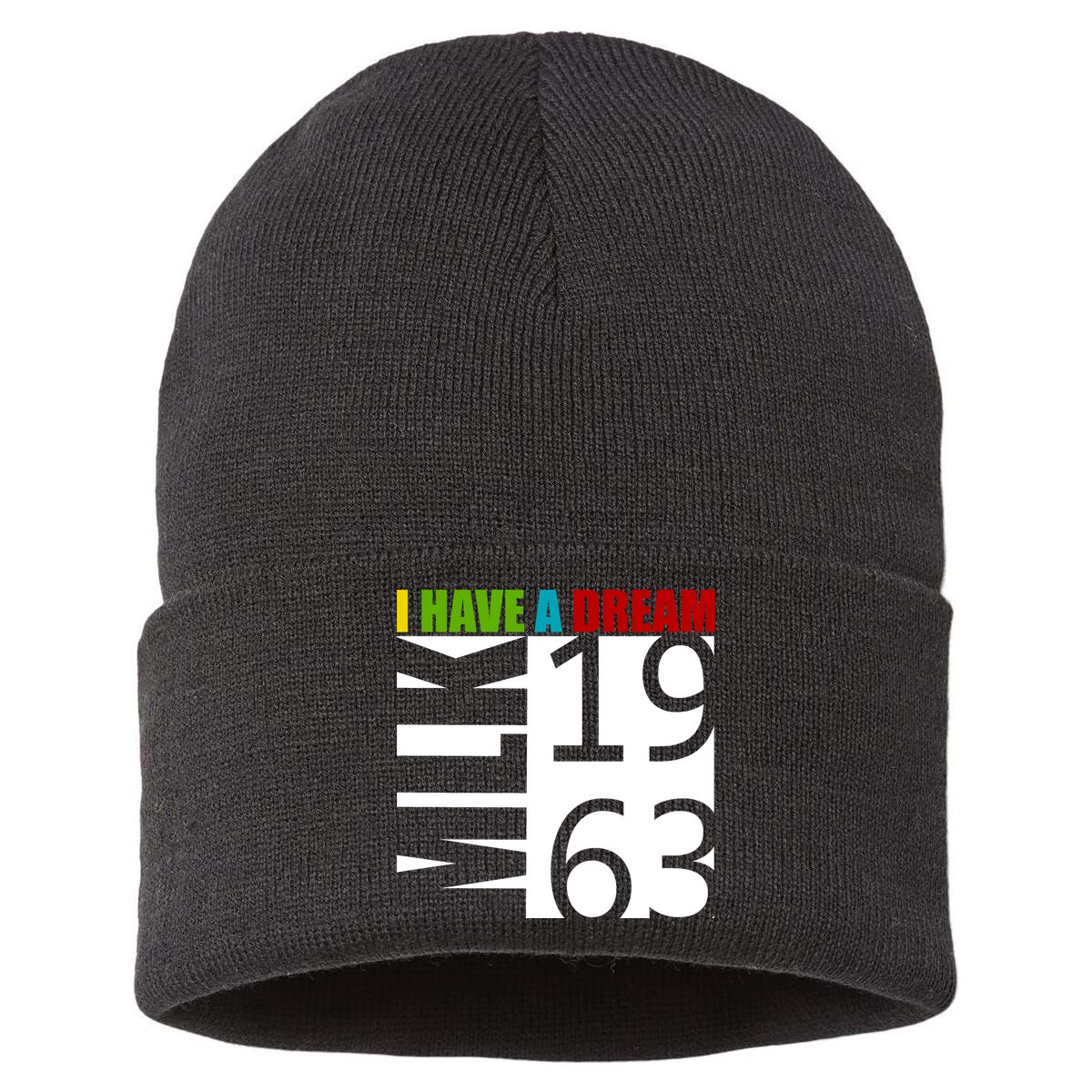 Martin Luther King Jr. I Have A Dream MLK Day Sustainable Knit Beanie