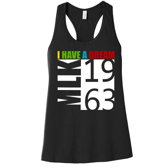 Martin Luther King Jr. I Have A Dream MLK Day Women's Racerback Tank