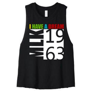 Martin Luther King Jr. I Have A Dream MLK Day Women's Racerback Cropped Tank