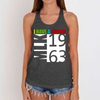 Martin Luther King Jr. I Have A Dream MLK Day Women's Knotted Racerback Tank