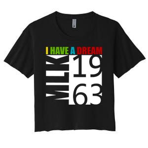 Martin Luther King Jr. I Have A Dream MLK Day Women's Crop Top Tee