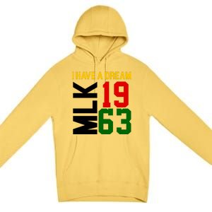 Martin Luther King Day I Have A Dream Black History MLK Premium Pullover Hoodie