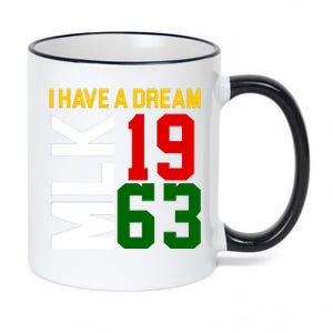 Martin Luther King Day I Have A Dream Black History MLK 11oz Black Color Changing Mug