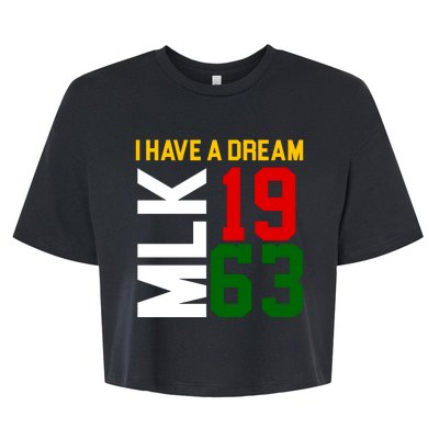 Martin Luther King Day I Have A Dream Black History MLK Bella+Canvas Jersey Crop Tee