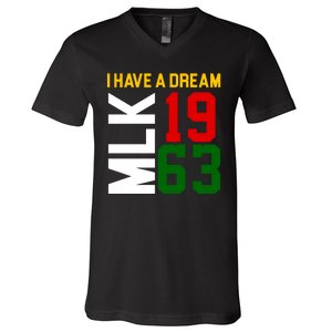 Martin Luther King Day I Have A Dream Black History MLK V-Neck T-Shirt