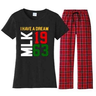 Martin Luther King Day I Have A Dream Black History MLK Women's Flannel Pajama Set