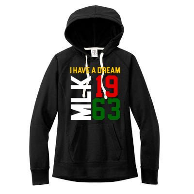 Martin Luther King Day I Have A Dream Black History MLK Women's Fleece Hoodie