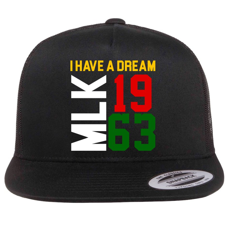 Martin Luther King Day I Have A Dream Black History MLK Flat Bill Trucker Hat