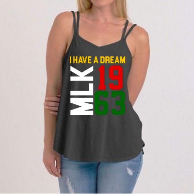 Martin Luther King Day I Have A Dream Black History MLK Women's Strappy Tank