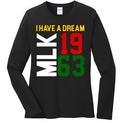 Martin Luther King Day I Have A Dream Black History MLK Ladies Long Sleeve Shirt