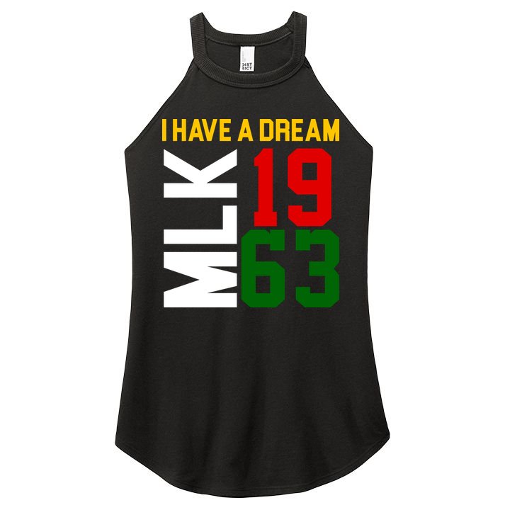 Martin Luther King Day I Have A Dream Black History MLK Women's Perfect Tri Rocker Tank