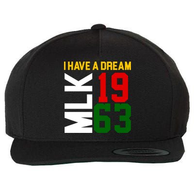 Martin Luther King Day I Have A Dream Black History MLK Wool Snapback Cap