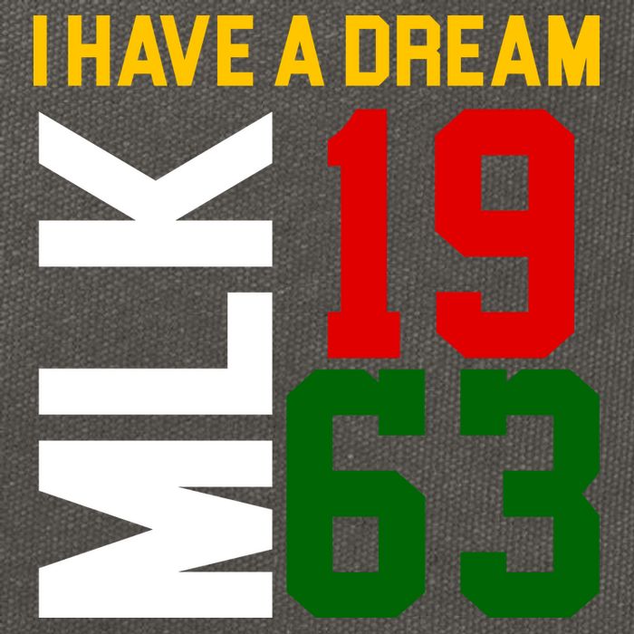 Martin Luther King Day I Have A Dream Black History MLK Cotton Canvas Backpack