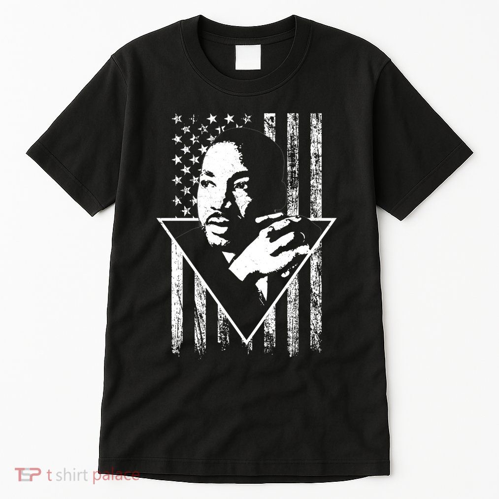 Martin Luther King Jr Distressed USA Flag Tall T-Shirt