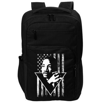 Martin Luther King Jr Distressed USA Flag Impact Tech Backpack
