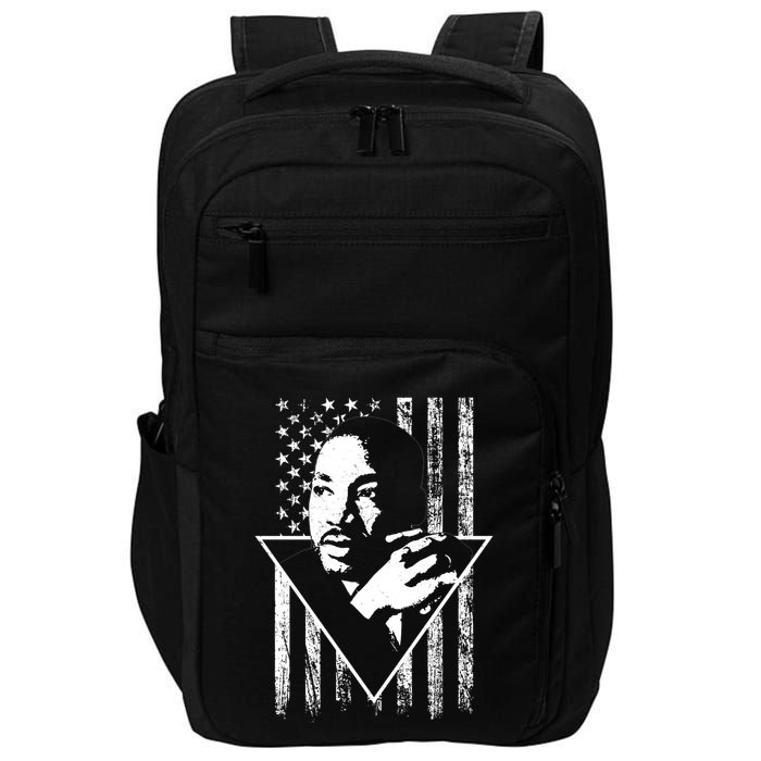Martin Luther King Jr Distressed USA Flag Impact Tech Backpack