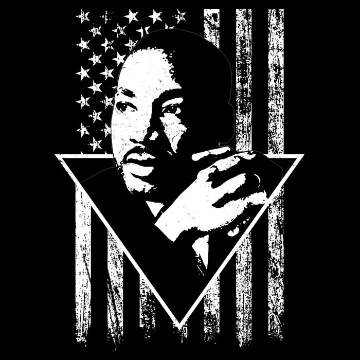 Martin Luther King Jr Distressed USA Flag Impact Tech Backpack