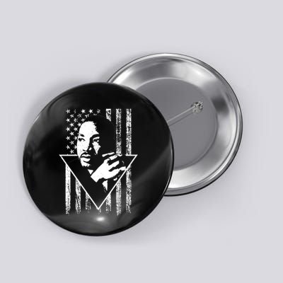 Martin Luther King Jr Distressed USA Flag Button