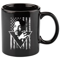 Martin Luther King Jr Distressed USA Flag 11oz C Handle Ceramic Mug