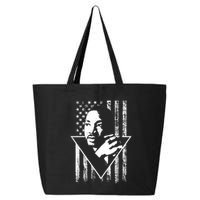 Martin Luther King Jr Distressed USA Flag 25L Jumbo Tote