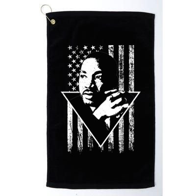 Martin Luther King Jr Distressed USA Flag Golf Towel