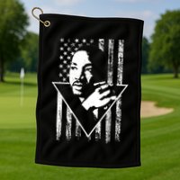 Martin Luther King Jr Distressed USA Flag Golf Towel