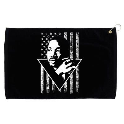 Martin Luther King Jr Distressed USA Flag Grommeted Golf Towel